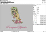 Beautytext 0607 Embroidery File 6 sizes