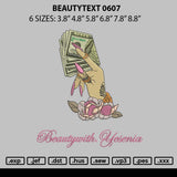 Beautytext 0607 Embroidery File 6 sizes