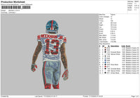 Beckham Jr Embroidery File 6 sizes