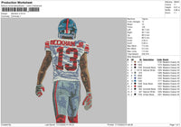 Beckham Jr Embroidery File 6 sizes