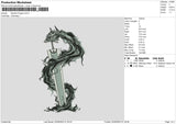 Berserk Dragon Embroidery File 6 sizes