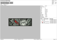 Berserk V6 Embroidery File 6 sizes