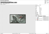 Berserk Rectangle V3 Embroidery File 6 Sizes