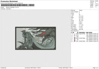 Berserk Rectangle V3 Embroidery File 6 Sizes