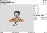 Betty Swoosh 01 Embroidery File 6 sizes