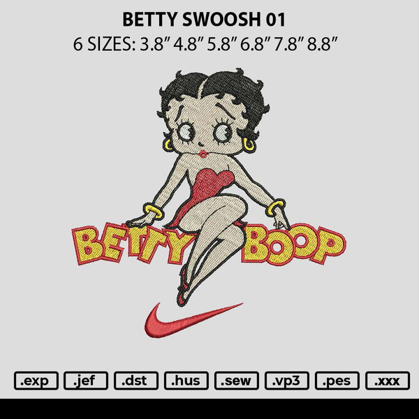 Betty Swoosh 01 Embroidery File 6 sizes