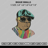 Biggie Smalls Embroidery File 5 sizes