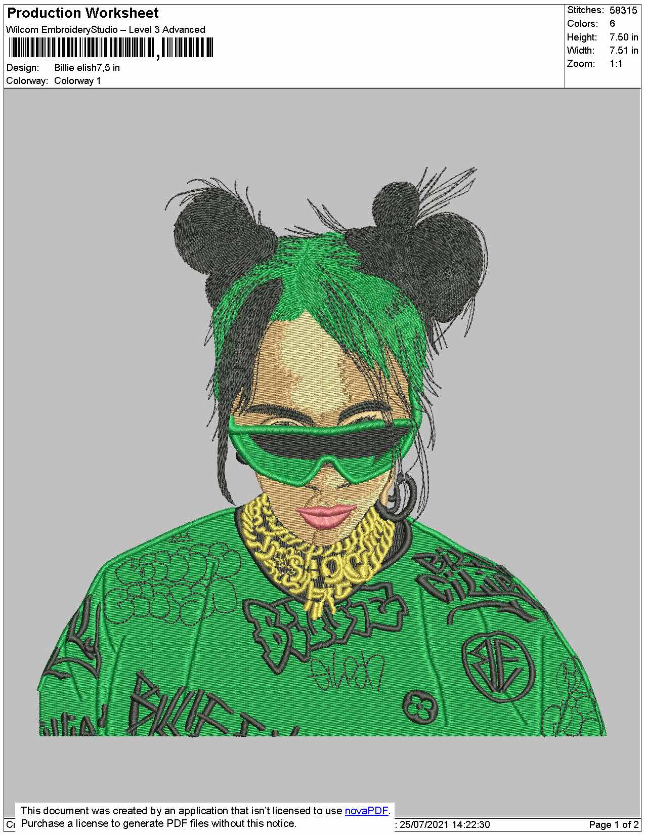 BiIIie Ellish Embroidery Design Files