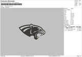 Panther 2208 Embroidery File 6 sizes