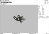 Panther 2208 Embroidery File 6 sizes