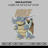Nike Blastoise Embroidery File 6 sizes