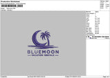 Bluetext 0711 Embroidery File 6 sizes