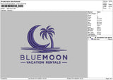 Bluetext 0711 Embroidery File 6 sizes