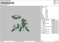 Dogs Eagle Embroidery File 6 sizes