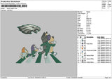 Dogs Eagle Embroidery File 6 sizes