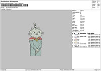 Cat 0704 Embroidery File 6 sizes