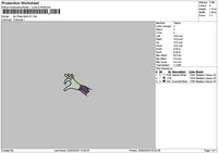 Bopeep Hand V2 Embroidery File 6 sizes