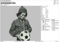 Bob Marley BW Embroidery FIle 6 sizes