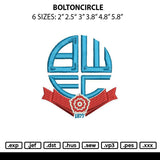 Boltoncircle Embroidery File 6 sizes