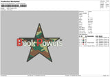 Book Powers Embroidery File 6 sizes