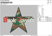 Book Powers Embroidery File 6 sizes