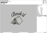 Bookdtext Embroidery File 6 sizes