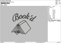Bookdtext Embroidery File 6 sizes