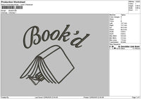 Bookdtext Embroidery File 6 sizes