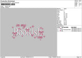Bookishtext Embroidery File 6 sizes