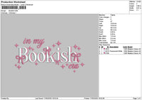 Bookishtext Embroidery File 6 sizes