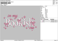 Bookishtext Embroidery File 6 sizes
