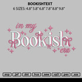 Bookishtext Embroidery File 6 sizes