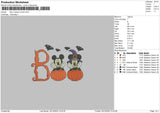 Boo Mickey Minnie Embroidery File 6 sizes