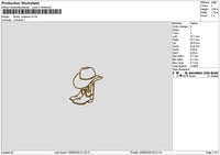 Boots V3 Embroidery File 6 sizes