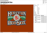 Boston Redsox Embroidery File 4 size