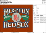 Boston Redsox Embroidery File 4 size