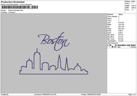 Bostontext 1905 Embroidery File 6 sizes