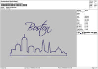 Bostontext 1905 Embroidery File 6 sizes