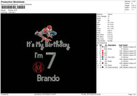 Brando Embroidery File 5 sizes