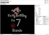 Brando Embroidery File 5 sizes