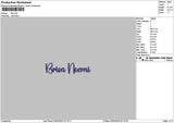 Brisatext Embroidery File 6 sizes
