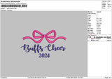 Buffstext Embroidery File 6 sizes