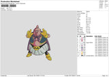 Buu Embroidery File 6 sizes