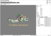 Buzz Lightyear Infinity Embroidery File 6 sizes