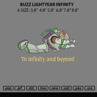 Buzz Lightyear Infinity Embroidery File 6 sizes