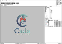 Cadatext Embroidery File 6 sizes