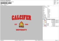 Calcifer Embroidery File 6 sizes