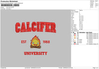 Calcifer Embroidery File 6 sizes