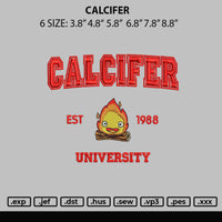 Calcifer Embroidery File 6 sizes