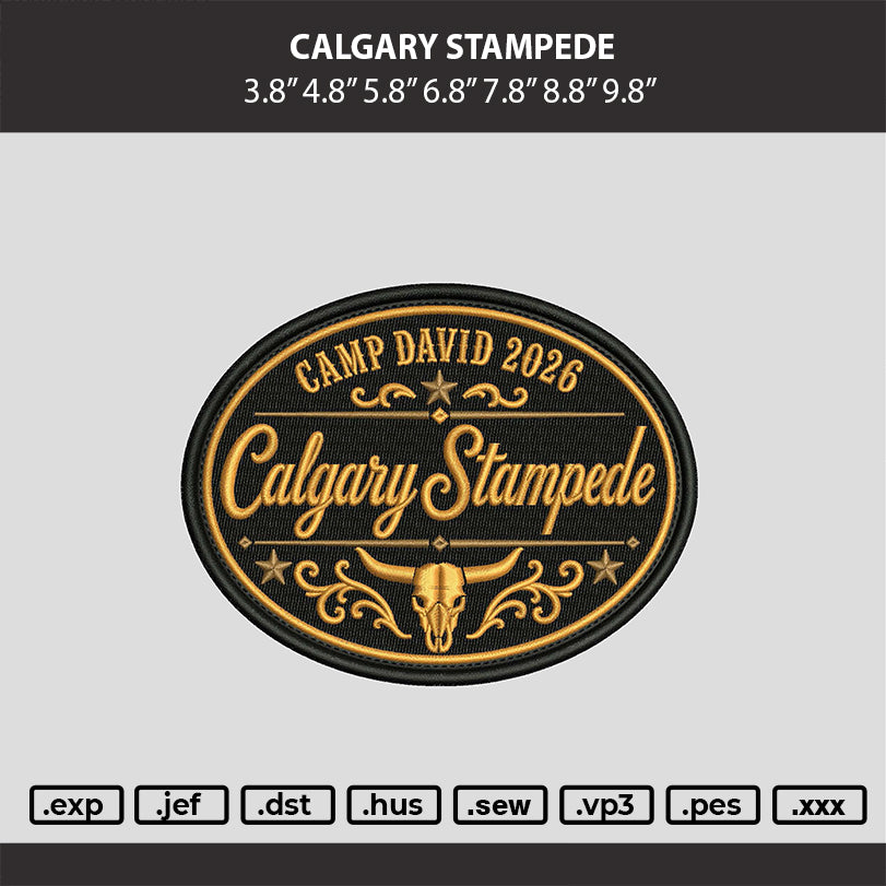 CALGARY  Embroidery Machine Design File